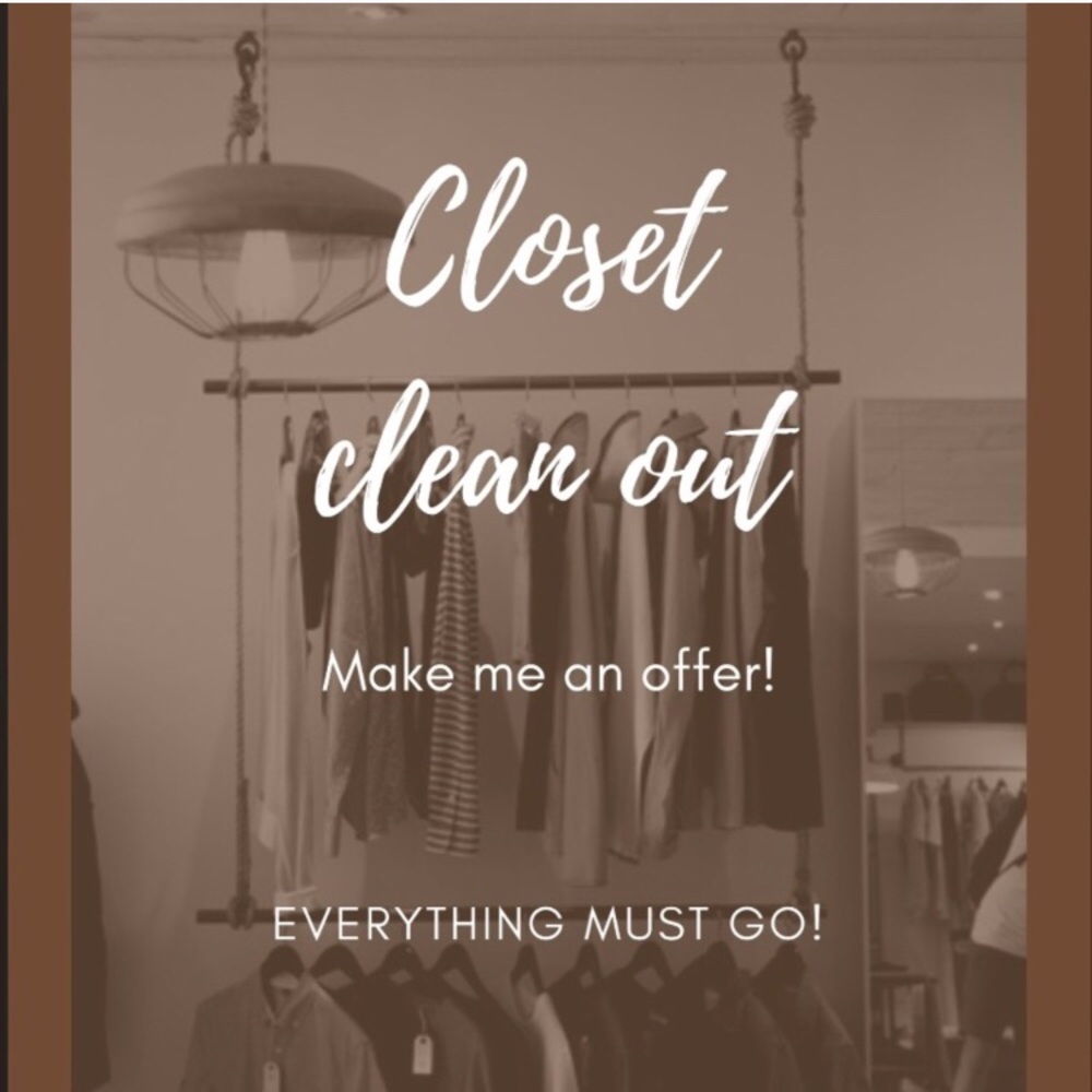 🚨CLOSET CLEAN OUT!!!!! EVERYTHING MUST GO!!!!!